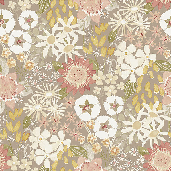 4066-26521 Hannah Karina Neutral Wildflower Garden Wallpaper by A-Street Prints Wallpaper,4066-26521 Hannah Karina Neutral Wildflower Garden Wallpaper by A-Street Prints Wallpaper2