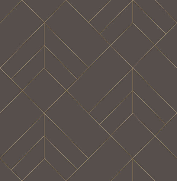 Purchase sample of 4066-26549 Hannah, Sander Chocolate Geometric Chocolate by A-Street Prints Wallpaper