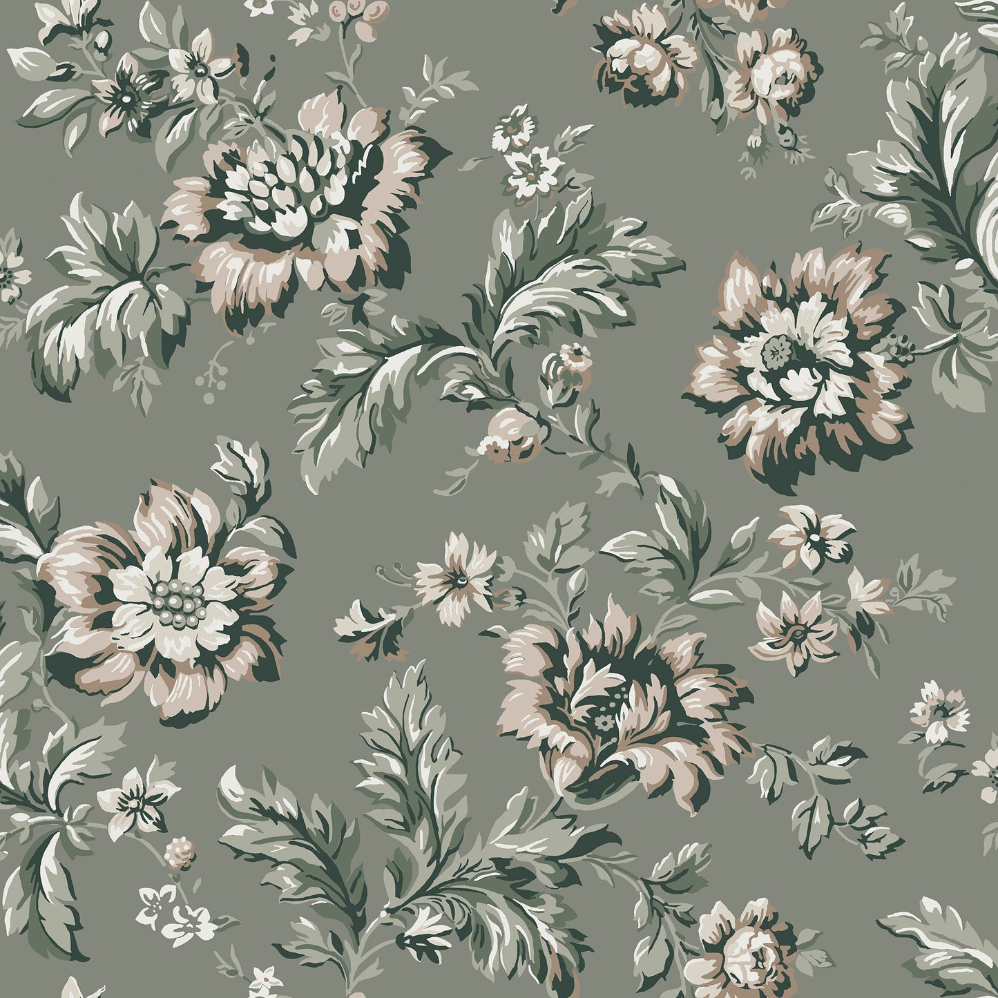 407-38 Rosenholm forest green, Ett Hem by Sandberg Wallpaper