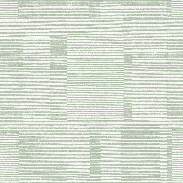 Purchase 4074-26621 A-Street Wallpaper, Callaway Green Woven Stripes - Georgia