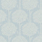 Purchase 4074-26622 A-Street Wallpaper, Zaria Light Blue Topiary - Georgia