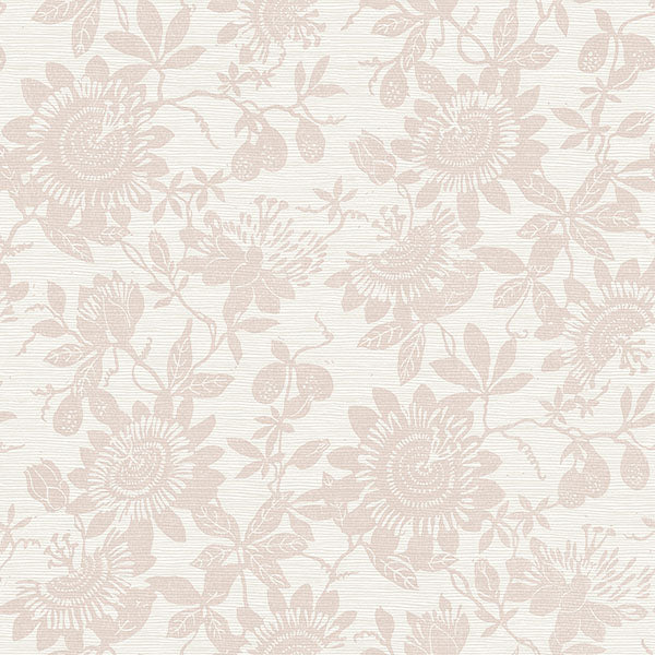 Purchase 4074-26630 A-Street Wallpaper, Helen Mauve Floral Trail - Georgia