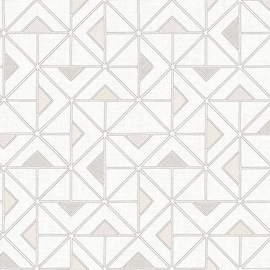 Purchase 4074-26637 A-Street Wallpaper, Jekyl Neutral Triangles - Georgia