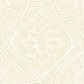 Purchase 4074-26638 A-Street Wallpaper, Scout Light Yellow Floral Ogee - Georgia