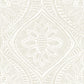 Purchase 4074-26639 A-Street Wallpaper, Scout Light Grey Floral Ogee - Georgia