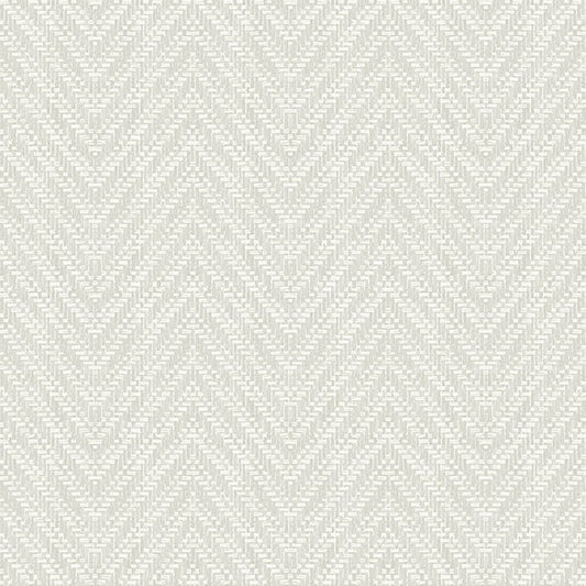 Purchase 4074-26651 A-Street Wallpaper, Glynn Silver Chevron - Georgia
