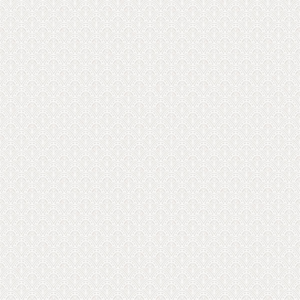 Purchase sample of 4080-15914 Ingrid, Athena Light Grey Scalloped Botanical Soft Taupe by A-Street Prints Wallpaper