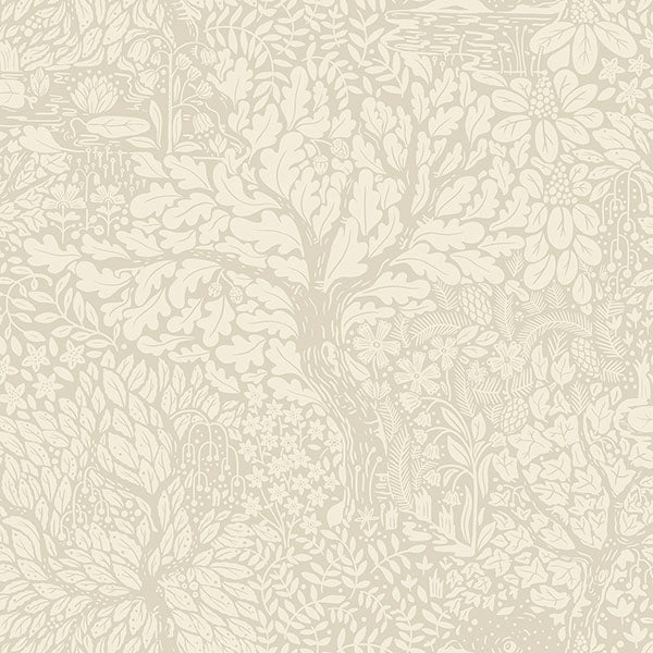 Purchase sample of 4080-83110 Ingrid, Olle Taupe Forest Sanctuary Taupe by A-Street Prints Wallpaper
