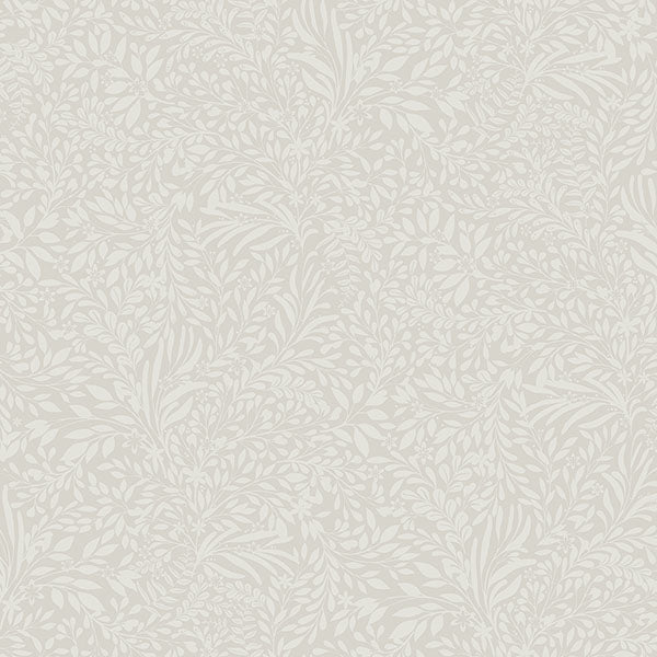 Purchase sample of 4080-92116 Ingrid, Kristina Light Grey Botanical Soft Grey by A-Street Prints Wallpaper