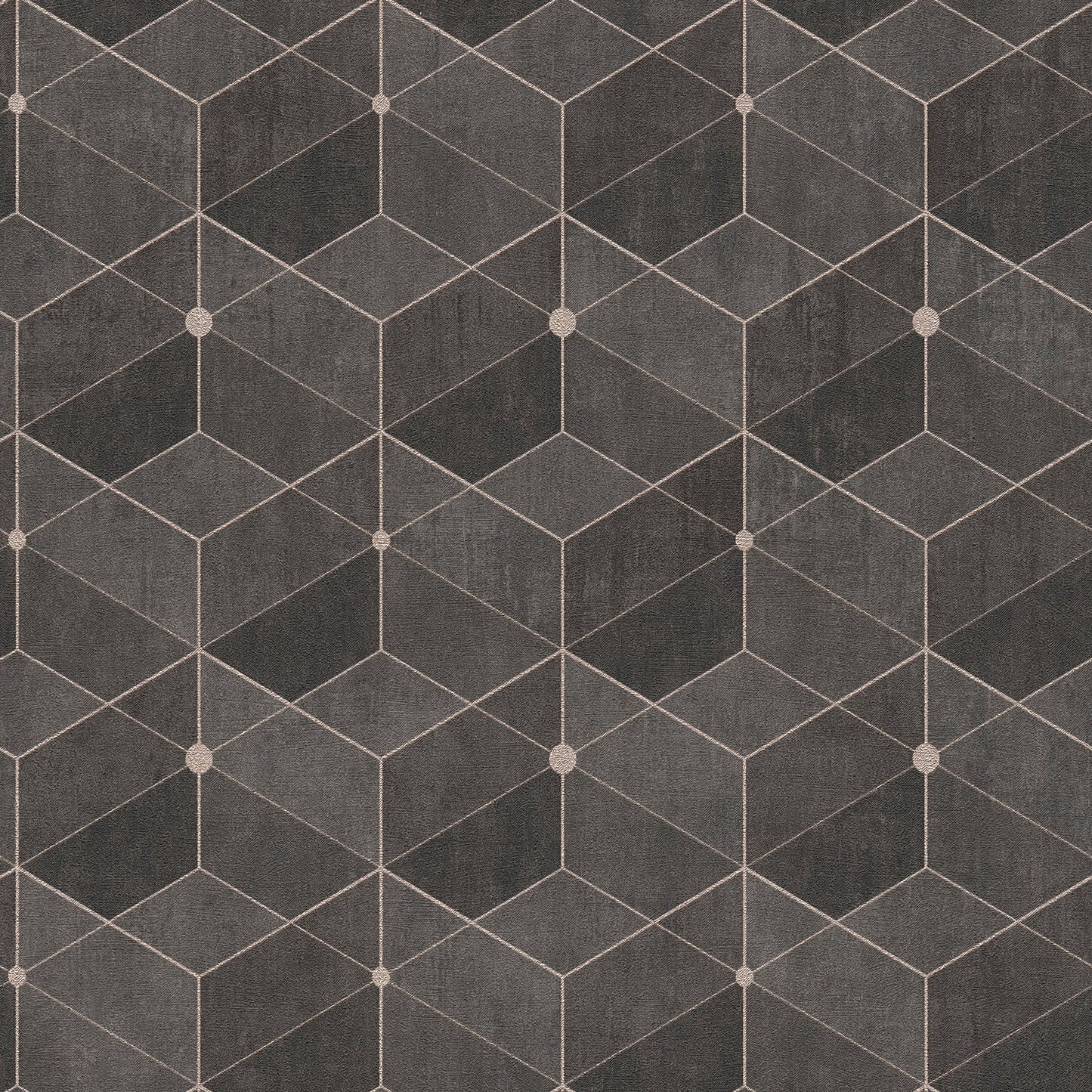 Find 4082-382024 Titanium Muir Chocolate Geo Wallpaper Chocolate by Advantage