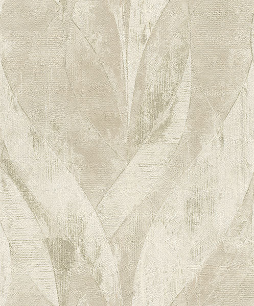 Purchase 4096-520033 Advantage Wallpaper, Blake Light Grey Leaf - Concrete