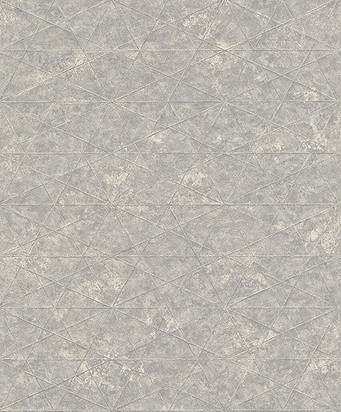 Purchase 4096-554328 Advantage Wallpaper, Seth Light Grey Triangle - Concrete