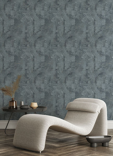 Purchase 4096-554786 Advantage Wallpaper, Abe Blue Geo - Concrete1