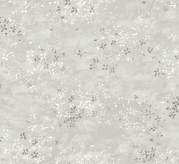 Purchase 4105-86427 A-Street Wallpaper, Arian Silver Inkburst - Lumina