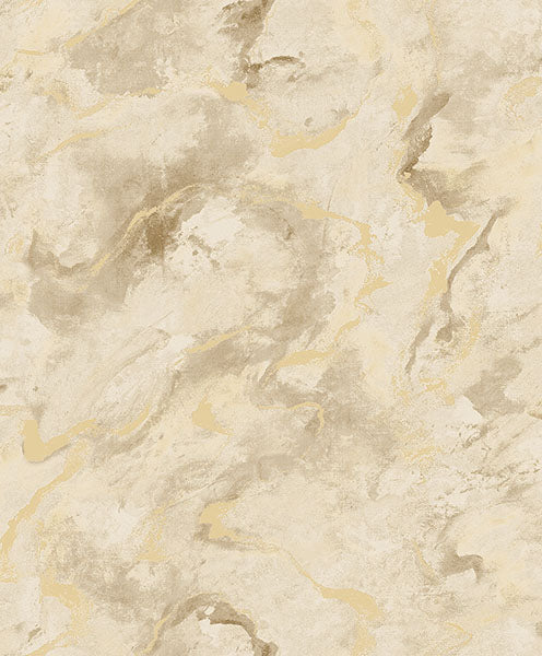 Purchase 4105-86601 A-Street Wallpaper, Silenus Gold Marbled - Lumina