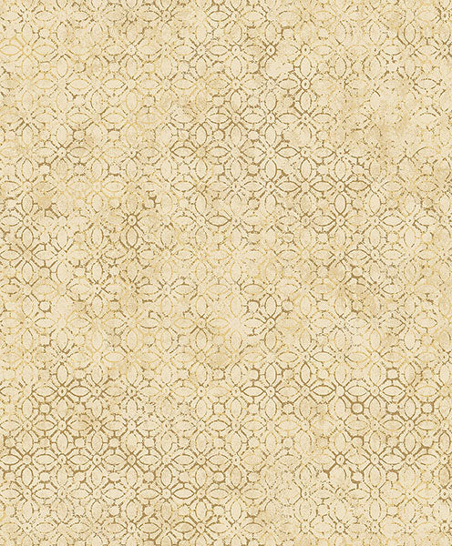 Purchase 4105-86664 A-Street Wallpaper, Khauta Gold Floral Geometric - Lumina