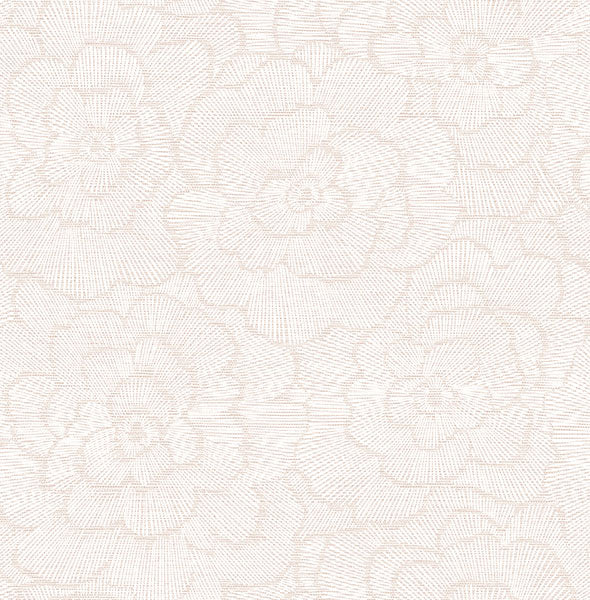 Purchase 4120-26037 A-Street Wallpaper, Periwinkle Pink Textured Floral - Middleton