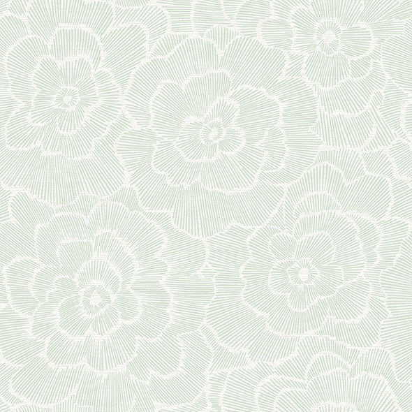 Purchase 4120-26040 A-Street Wallpaper, Periwinkle Light Green Textured Floral - Middleton