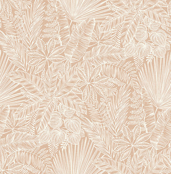 Purchase 4120-26801 A-Street Wallpaper, Vita Blush Botanical - Middleton