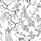 Purchase 4120-26809 A-Street Wallpaper, Serena Charcoal Chinoiserie - Middleton
