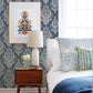 Purchase 4120-26817 A-Street Wallpaper, Arlie Indigo Botanical Damask - Middleton12