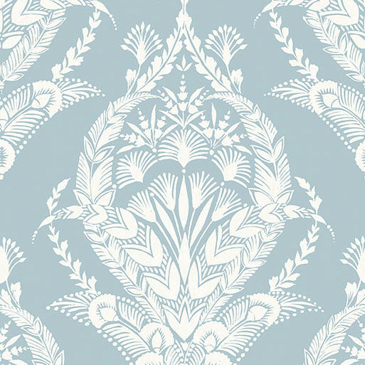 Purchase 4120-26819 A-Street Wallpaper, Arlie Light Blue Botanical Damask - Middleton