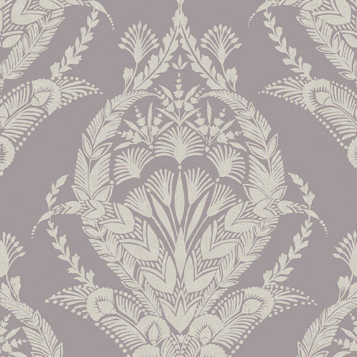 Purchase 4120-26820 A-Street Wallpaper, Arlie Lavender Botanical Damask - Middleton