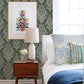 Purchase 4120-26821 A-Street Wallpaper, Arlie Evergreen Botanical Damask - Middleton12