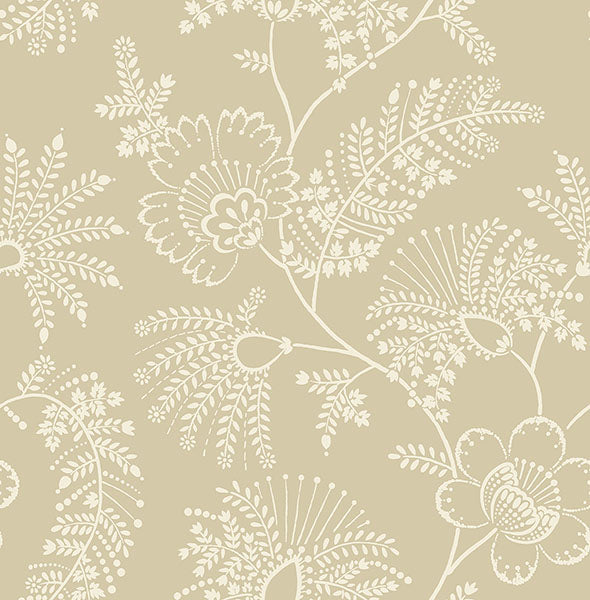 Purchase 4120-26825 A-Street Wallpaper, Maeve Butter Jacobean Trail - Middleton