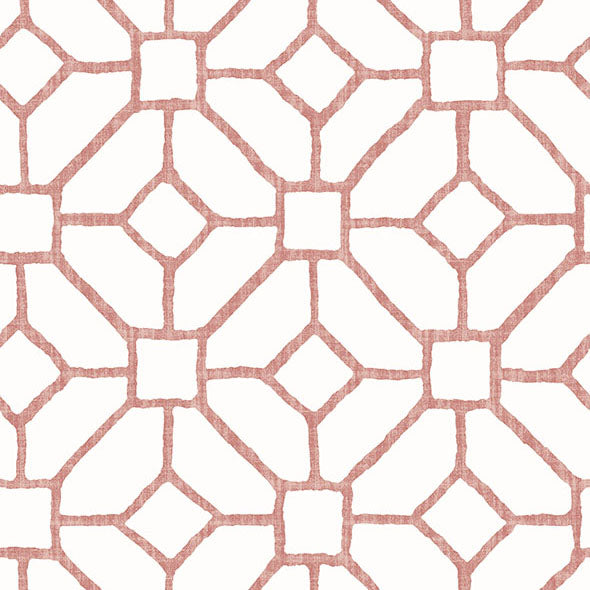 Purchase 4120-26830 A-Street Wallpaper, Addis Coral Trellis - Middleton