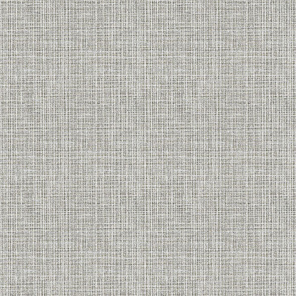 Purchase 4120-26834 A-Street Wallpaper, Kantera Grey Fabric Texture - Middleton