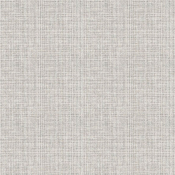Purchase 4120-26836 A-Street Wallpaper, Kantera Light Grey Fabric Texture - Middleton