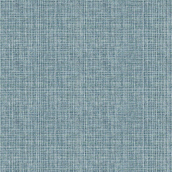 Purchase 4120-26840 A-Street Wallpaper, Kantera Blue Fabric Texture - Middleton