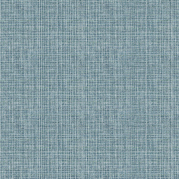 Purchase 4120-26840 A-Street Wallpaper, Kantera Blue Fabric Texture - Middleton