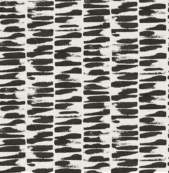 Purchase 4120-26841 A-Street Wallpaper, Myrtle Black Abstract Stripe - Middleton