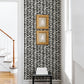Purchase 4120-26841 A-Street Wallpaper, Myrtle Black Abstract Stripe - Middleton12