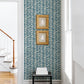 Purchase 4120-26844 A-Street Wallpaper, Myrtle Sea Green Abstract Stripe - Middleton12