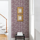 Purchase 4120-26846 A-Street Wallpaper, Myrtle Purple Abstract Stripe - Middleton12