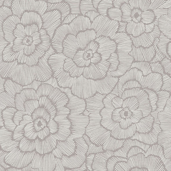 Purchase 4120-26853 A-Street Wallpaper, Periwinkle Sterling Textured Floral - Middleton