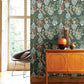 Purchase 4120-72000 A-Street Wallpaper, Harper Green Floral Vase - Middleton12