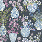 Purchase 4120-72004 A-Street Wallpaper, Harper Charcoal Floral Vase - Middleton