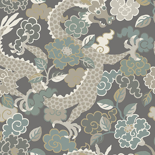 Purchase 4120-72006 A-Street Wallpaper, Yanci Stone Dragon - Middleton
