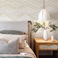 Purchase 4121-26926 A-Street Wallpaper, Dorea Champagne Striated Waves Wallpaper - Mylos12