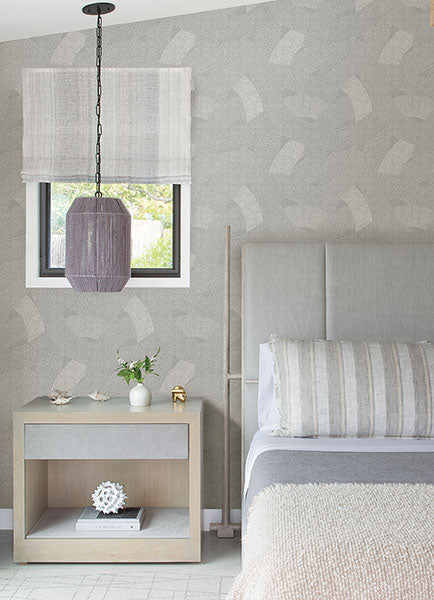 Purchase 4121-26936 A-Street Wallpaper, Tania Grey Woven Abstract Wallpaper - Mylos12