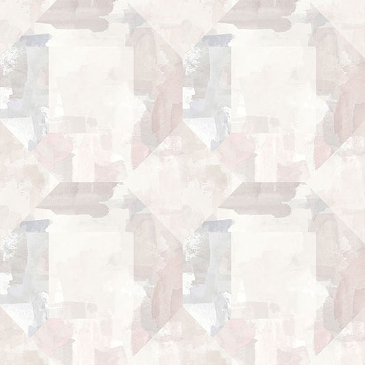 Purchase 4121-26945 A-Street Wallpaper, Perrin Lavender Gem Geometric Wallpaper - Mylos