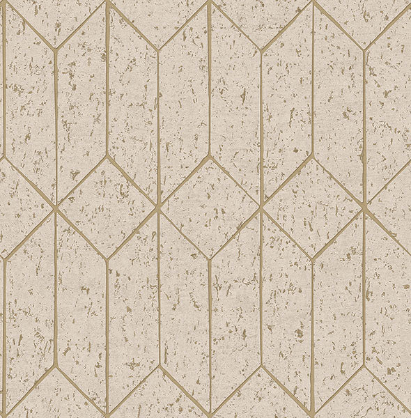 Purchase 4125-26702 Advantage Wallpaper, Hayden Bone Concrete Trellis - Fusion
