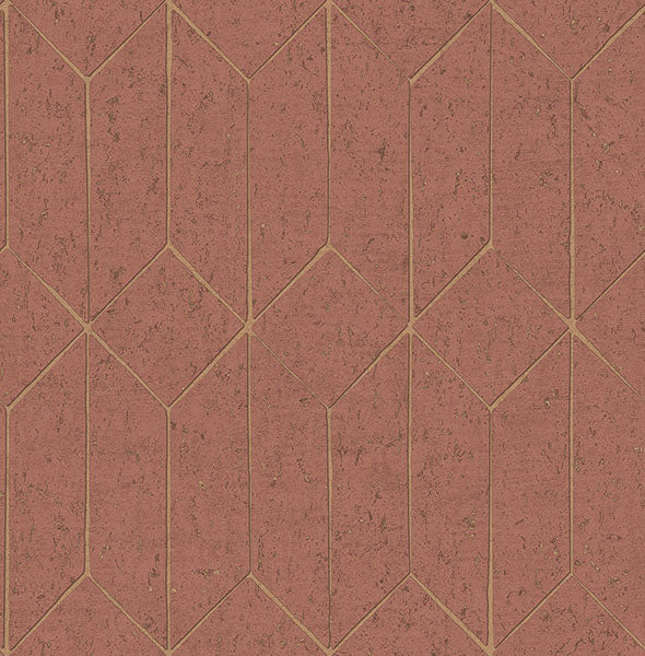 Purchase 4125-26703 Advantage Wallpaper, Hayden Rasberry Concrete Trellis - Fusion