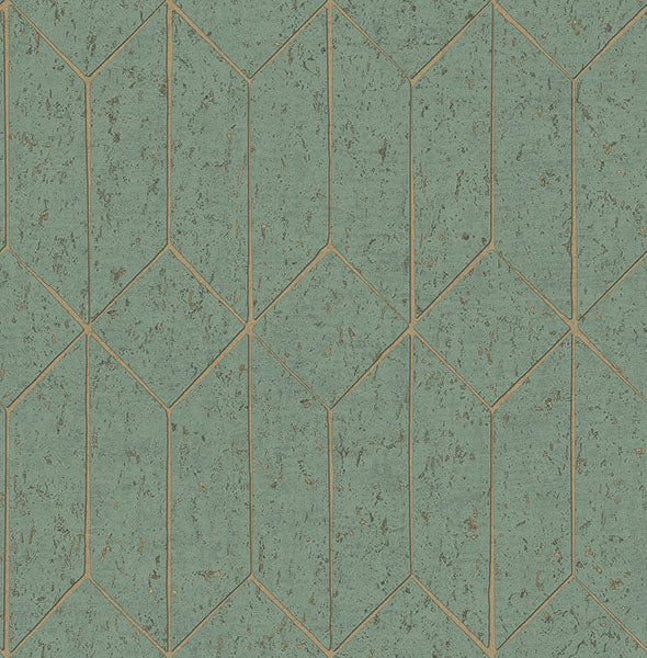 Purchase 4125-26704 Advantage Wallpaper, Hayden Mint Concrete Trellis - Fusion