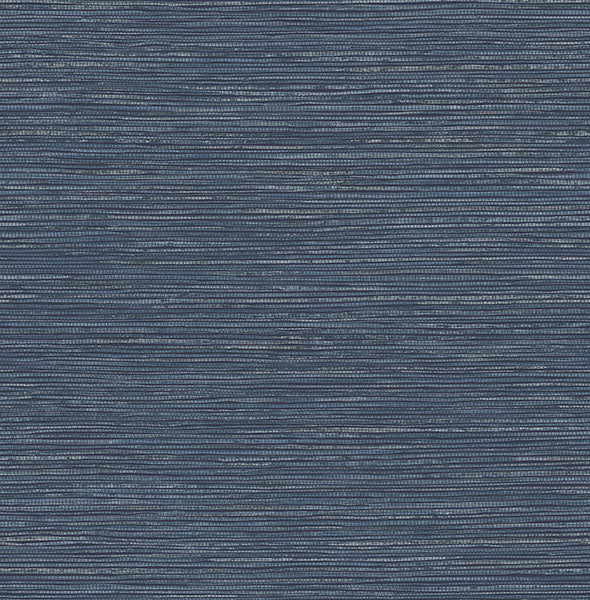 Purchase 4125-26712 Advantage Wallpaper, Alton Indigo Faux Grasscloth - Fusion