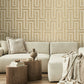 Purchase 4125-26721 Advantage Wallpaper, Henley Wheat Geometric Grasscloth - Fusion12